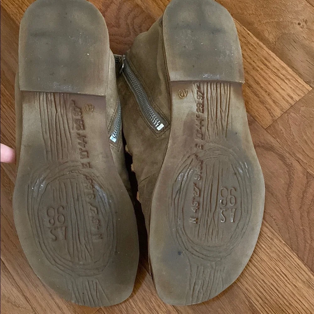 A.S.98 Leather Buckle Sandals - Picture 3 of 7